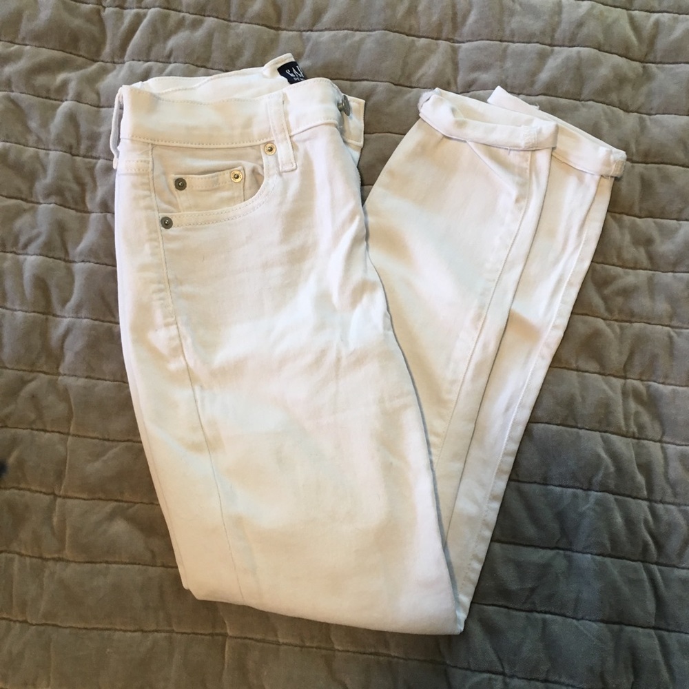 3/$15 GAP White Jeans